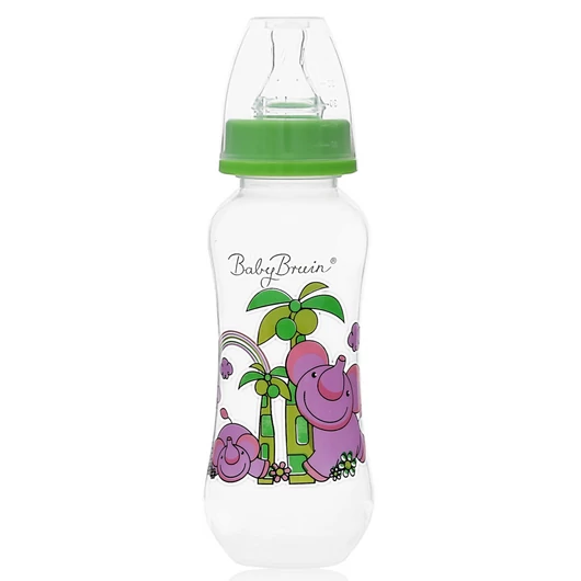 Babybruin 240 ml PP c.üveg karcsúsított zöld