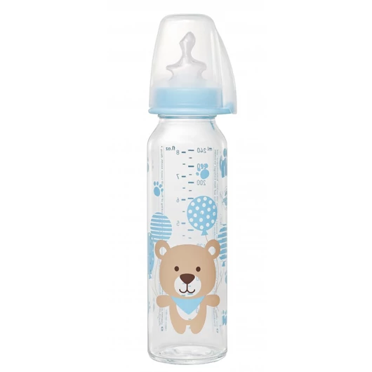 Nip üveg cumisüveg 125 ml 0-6 szilikon cumivel 