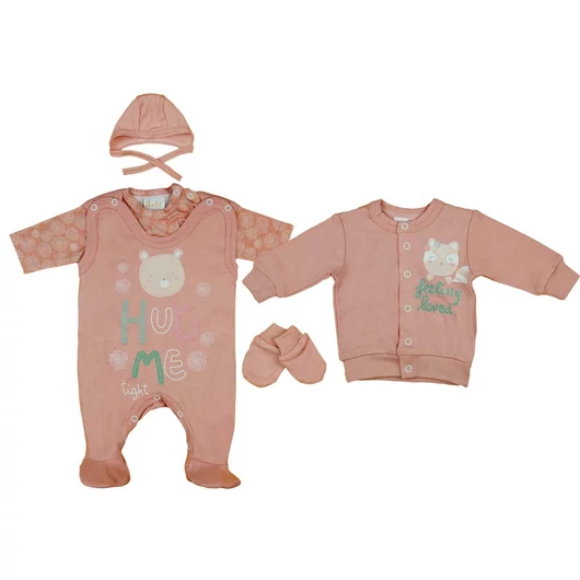 5 részes baba szett cicás mintával