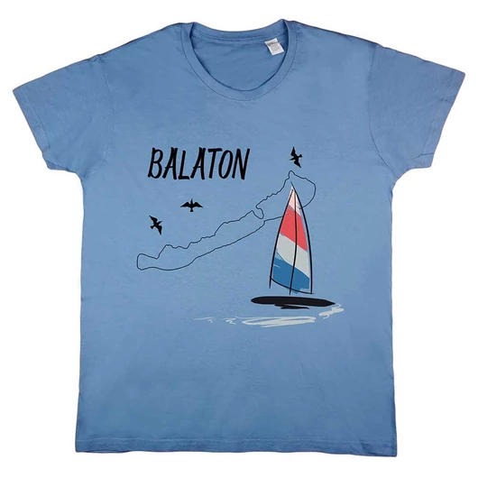 Rövid ujjú gyerek póló Balatonos mintával