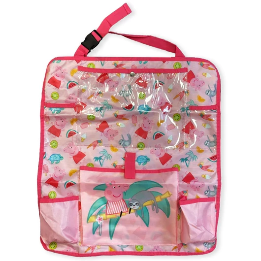 Peppa malac Summer autóülés háttámla védő, rendező, tároló