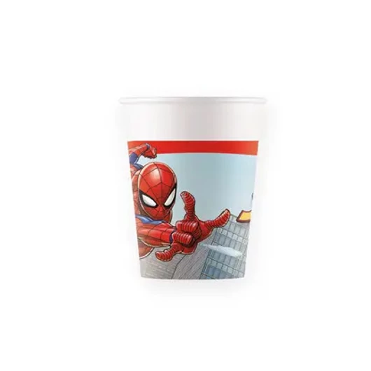 Pókember Crime Fighter papír pohár 8 db-os 200 ml FSC