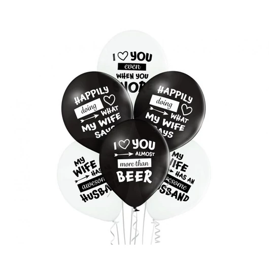Best Wife Ever, Legjobb Feleség léggömb, lufi 6 db-os 12 inch (30 cm)