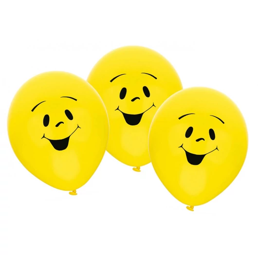 Sunny Smile léggömb, lufi 6 db-os 9 inch (22,8cm)