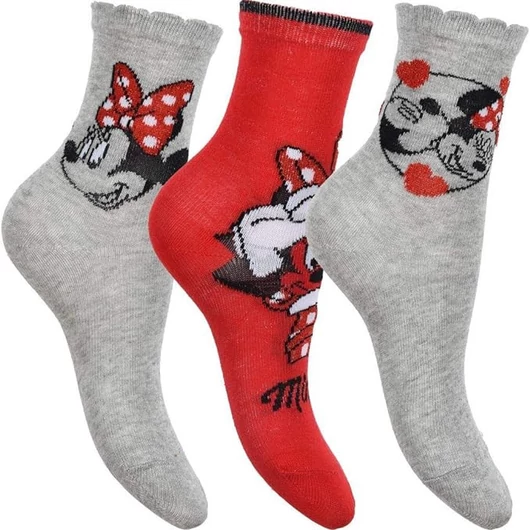 Disney Minnie Bow Red gyerek zokni 23/26