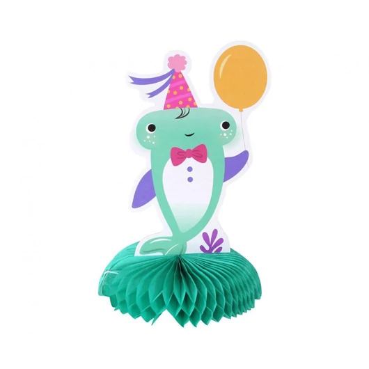 Cápa Party asztali dekoráció 21 cm