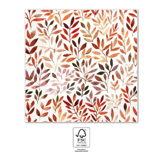 Színes Branches szalvéta 20 db-os 33x33 cm FSC