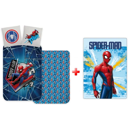 Pókember Light Thwip gyerek, ovis ágyneműhuzat és polár takaró szett