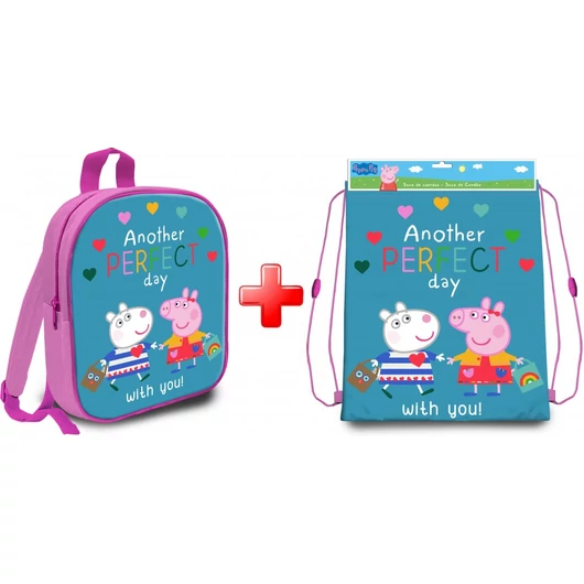 Peppa malac Perfect Day táska és tornazsák szett