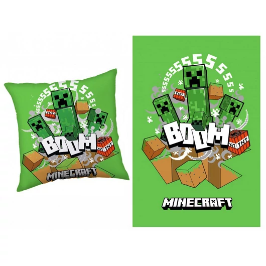 Minecraft párna és takaró szett