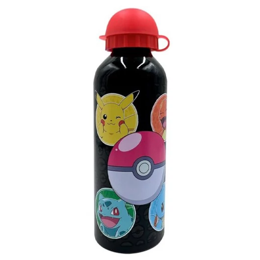 Pokémon Black alumínium kulacs ivókupakkal 500 ml