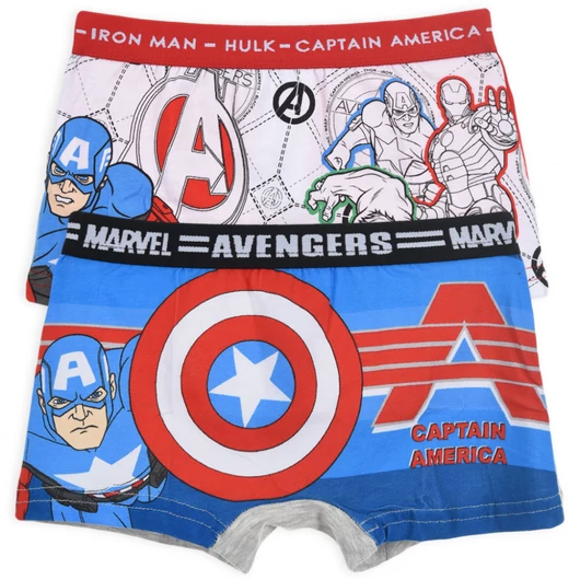 Bosszúállók Captain America gyerek boxeralsó 2 darab/csomag 6/8 év