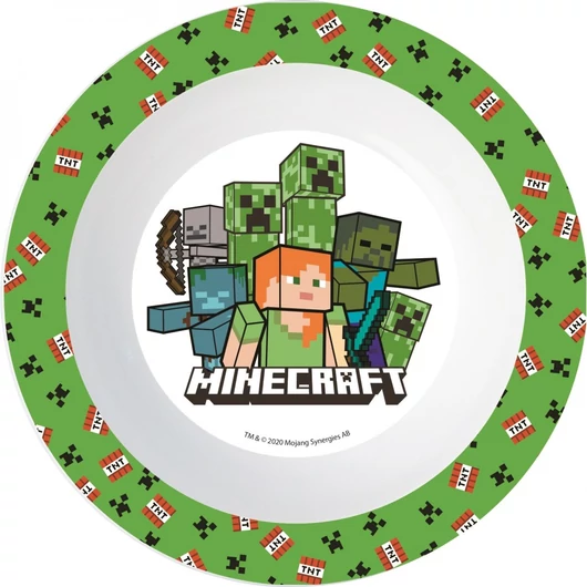Minecraft Creeper micro mélytányér
