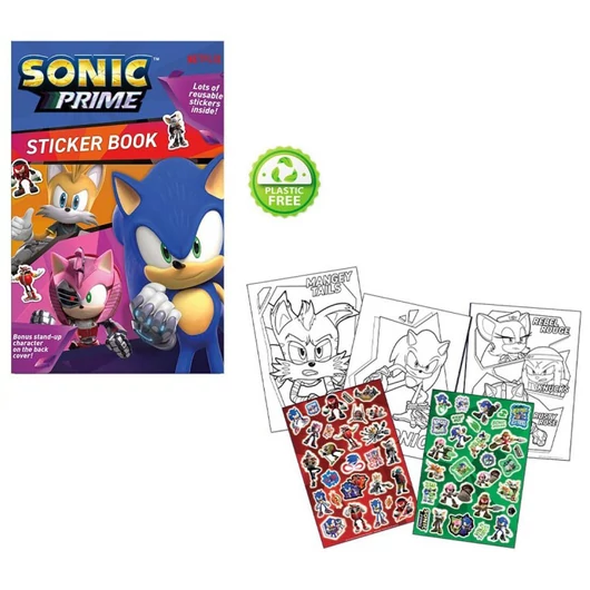 Sonic a sündisznó Prime színező + matrica szett