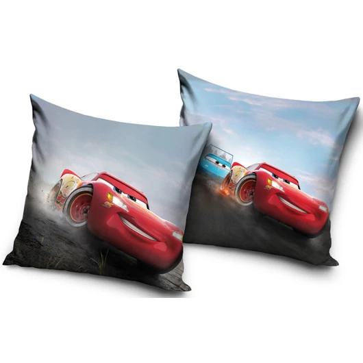 Disney Verdák Speed Zone párnahuzat 40x40 cm Velúr