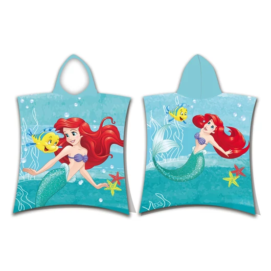 Disney Hercegnők Ariel törölköző poncsó 50x115 cm