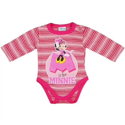 Disney Minnie csíkos hosszú ujjú kombidressz glitterrel