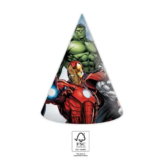 Bosszúállók Infinity Stones parti kalap, csákó 6 db-os FSC