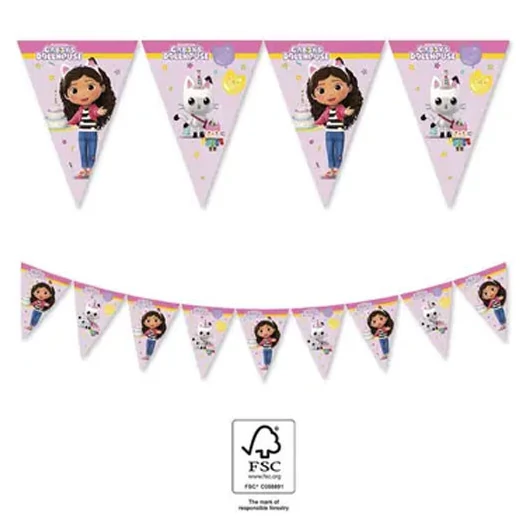 Gabi babaháza Friends zászlófüzér FSC 2,3 m