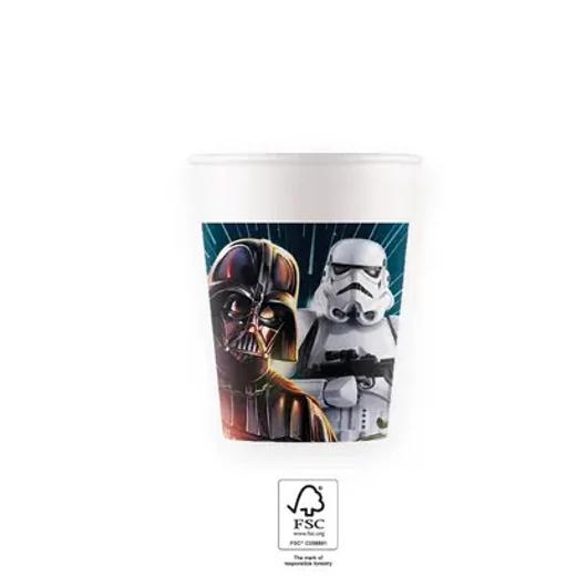 Star Wars Galaxy papír pohár 8 db-os 200 ml FSC