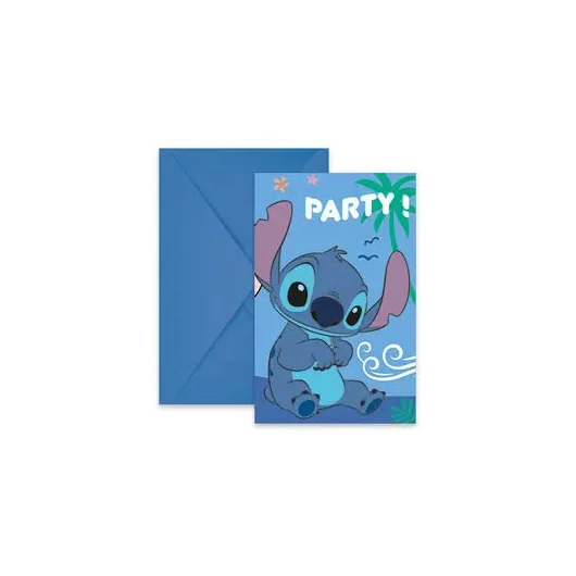 Disney Lilo és Stitch, A csillagkutya Angel party meghívó 6 db-os FSC