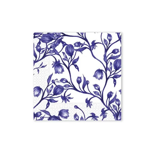 Virágos Blue Porcelain szalvéta 20 db-os 33x33 cm