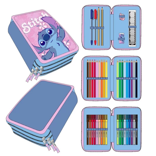 Disney Lilo és Stitch, A csillagkutya Hibiscus tolltartó töltött 3 emeletes