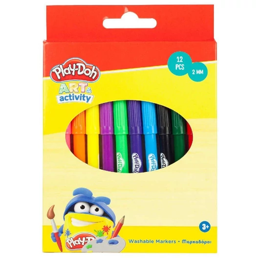 Play-Doh Art kimosható filctoll 12 db-os