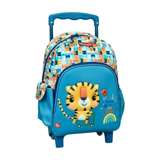 Fisher-Price Animals Tiger gurulós ovis hátizsák, táska 30 cm