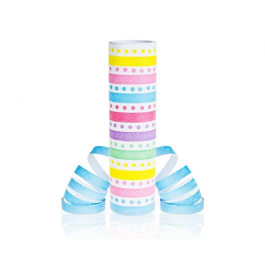 Színes Rainbow Dots szerpentin 4 m