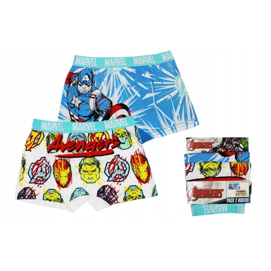 Bosszúállók Power gyerek boxeralsó 2 darab/csomag 6 - 8 év / 116 - 128 cm