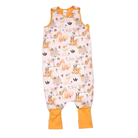 Állatmintás ujjatlan bélelt tipegő hálózsák 2 TOG