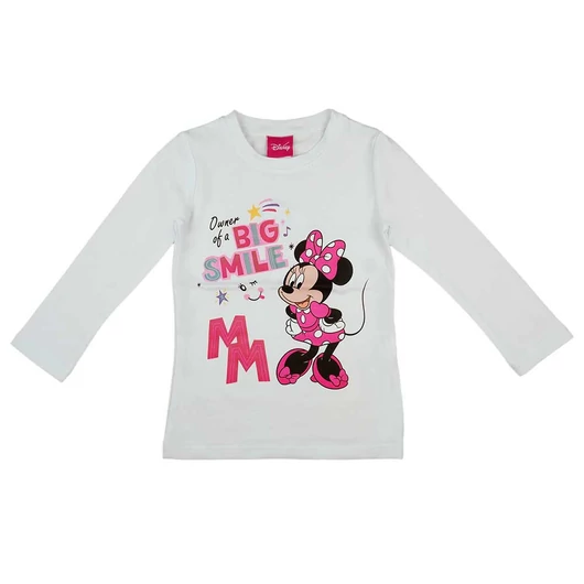 Hosszú ujjú kislány póló Minnie egér mintával