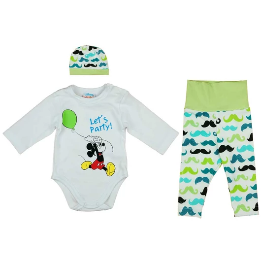 3 részes baba kisfiú szett Mickey egér mintával
