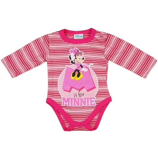 Disney Minnie csíkos hosszú ujjú kombidressz glitterrel