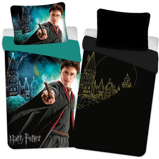 Harry Potter Chosen Sötétben világító ágyneműhuzat 140×200cm, 70×90 cm