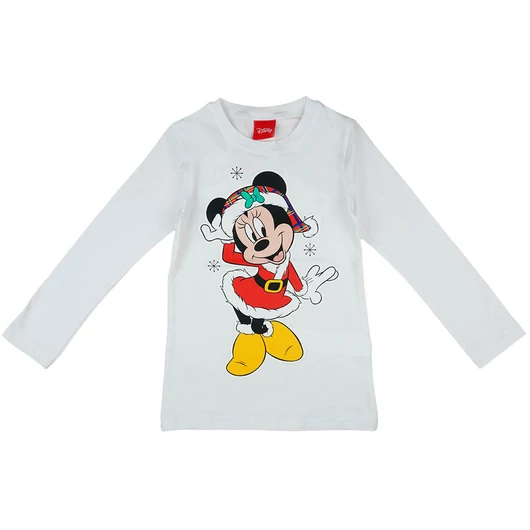 Disney Minnie karácsonyi hosszú ujjú lányka póló