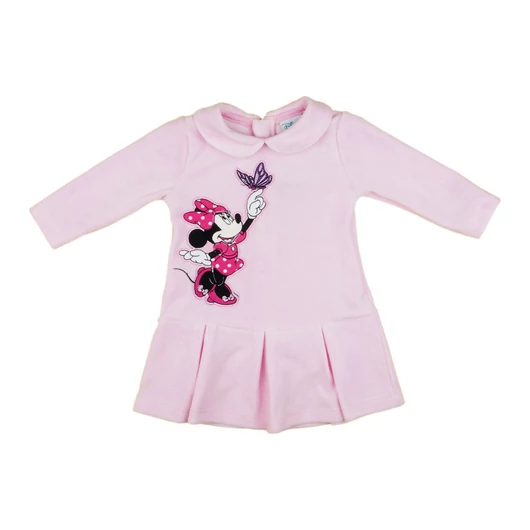 Disney Minnie hosszú ujjú plüss ruha (méret: 74-98)