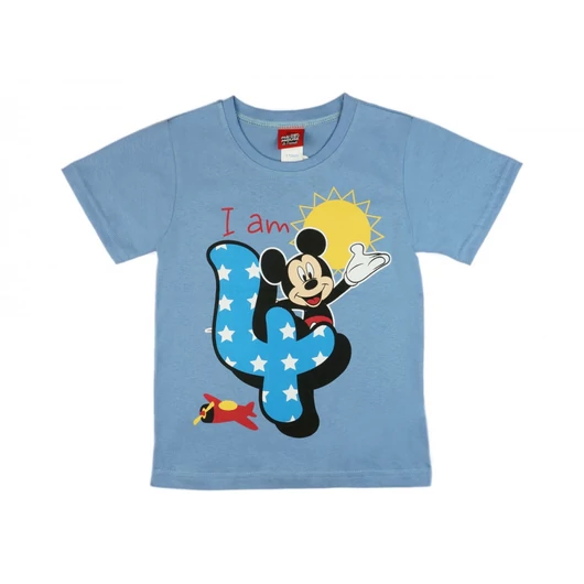 Disney Mickey szülinapos kisfiú póló 4 éves