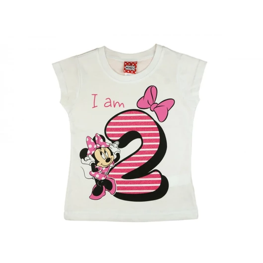 Disney Minnie szülinapos kislány póló 2 éves