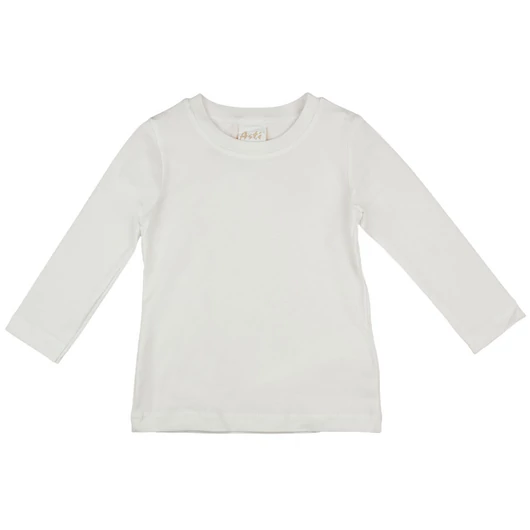 Hosszú ujjú fehér lányka póló