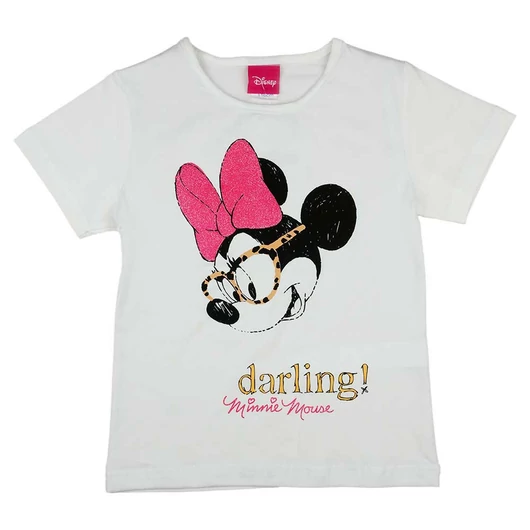 Rövid ujjú lány póló Minnie egér mintával