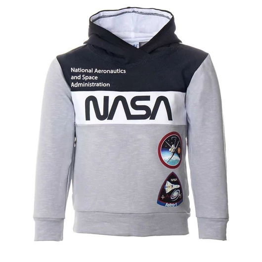 NASA fiú kapucnis, bebújós pulóver
