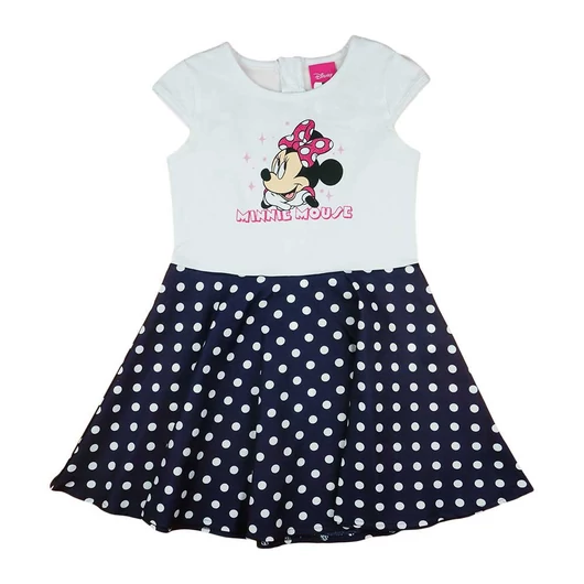 Nyári pöttyös kislány ruha Minnie egér mintával