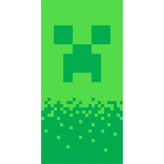 Minecraft fürdőlepedő, strand törölköző Digital Creeper 70*140cm