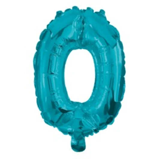 Mini 0-ás Blue szám Fólia lufi 32 cm