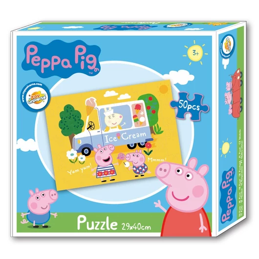 Peppa malac Ice Cream vendor puzzle 50 db-os