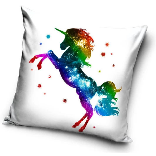 Unikornis Rainbow párnahuzat 40x40 cm