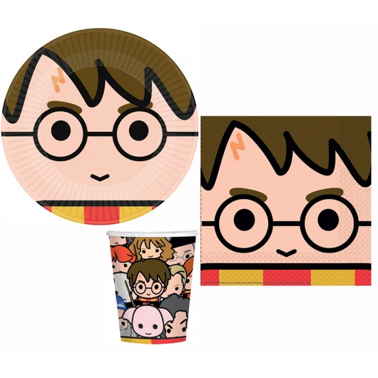 Harry Potter Graphic party szett 32 db-os 23 cm-es tányérral