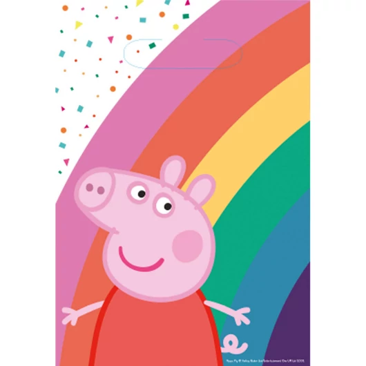 Peppa malac Confetti ajándéktasak, ajándékzacskó 8 db-os